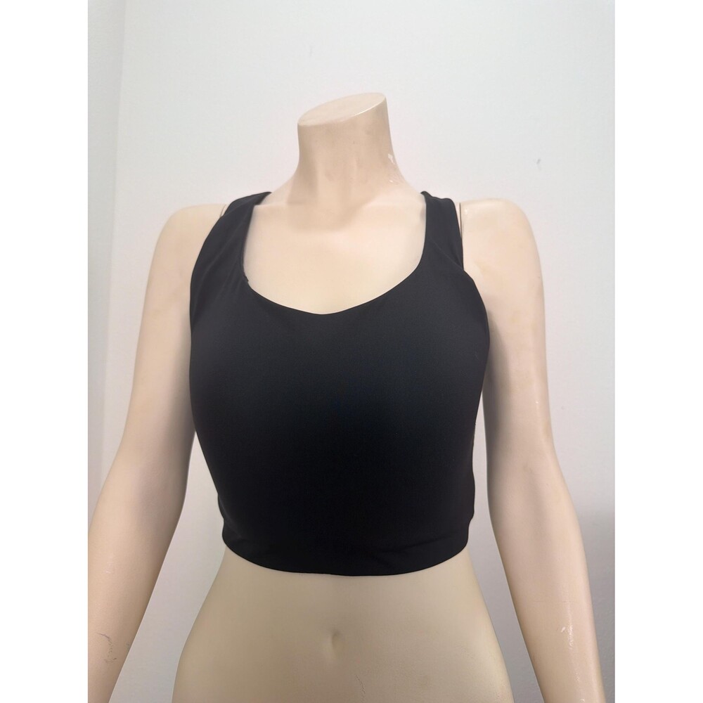 Lululemon Sports Bra 36DDD Black Cross Back High Support Workout Bra Athleisure